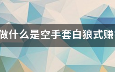 空手套白狼：互联网中介赚钱门道