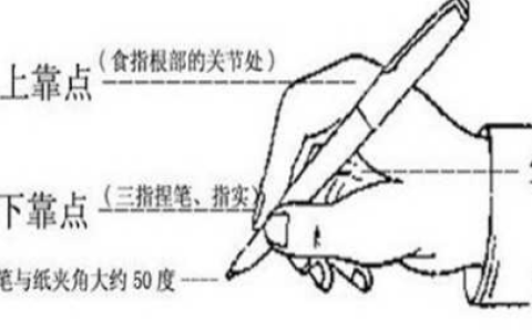 写字正确的标准握笔姿势，请看图参考使用