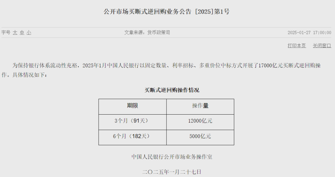             央行最新出手！呵护春节流动性        